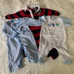 Set of 3 Footless onsies with snaps in crotch